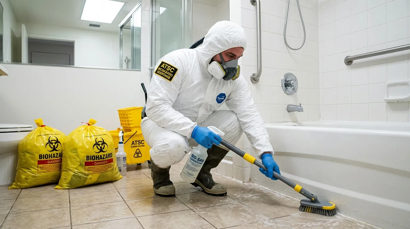 Decontamination equipment deployed for Blood Cleanup in Girard Estate